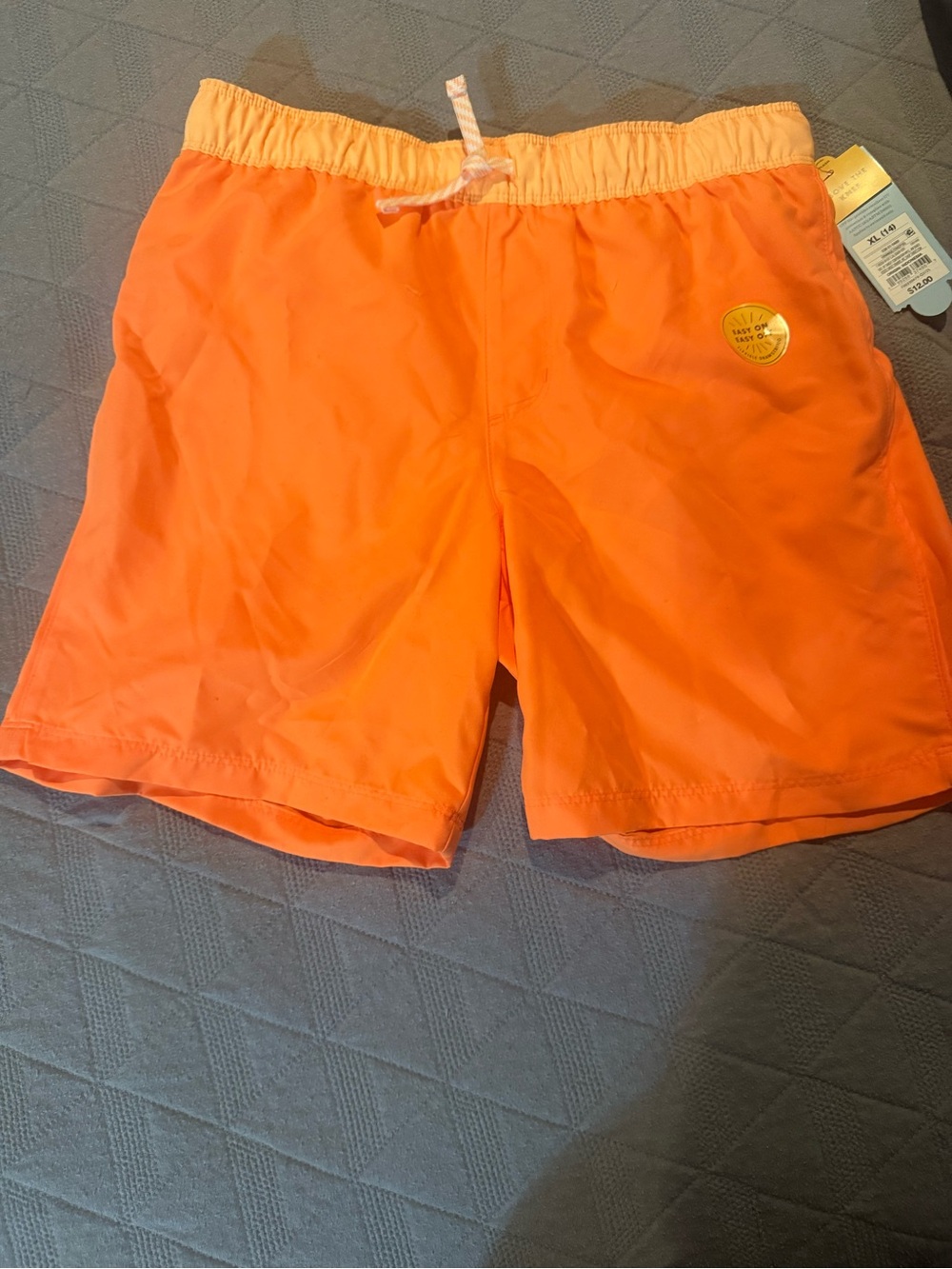 Cat & Jack Youth Orange Swim Shorts. New with tags.